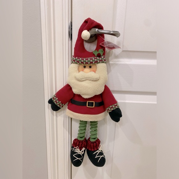 NWT - plush Santa door hanger - Picture 1 of 3